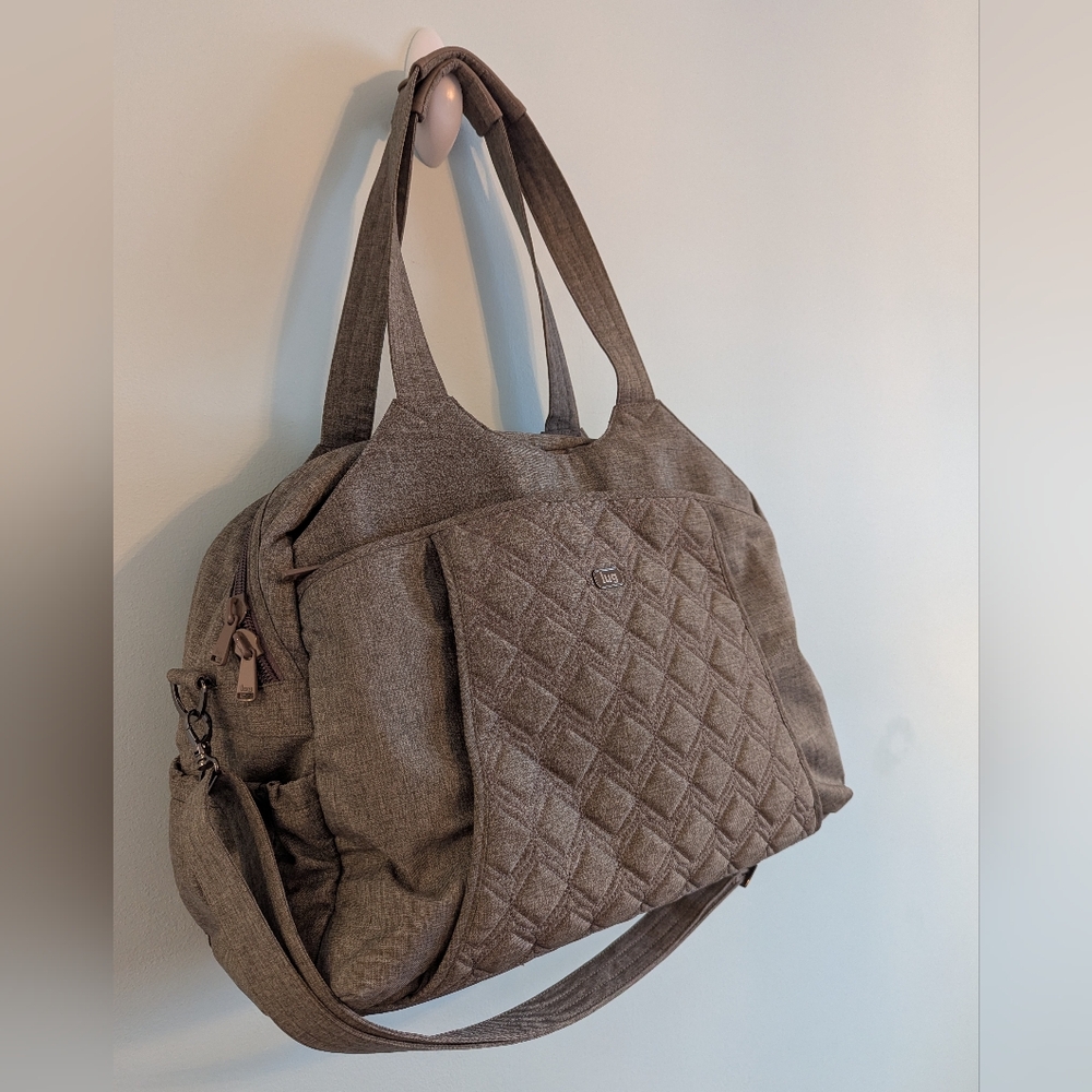 Large Lug Pontoon Weekender Bag Walnut - Picture 16 of 16